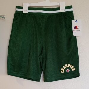 NWT Champion Dark Green Mesh Shorts